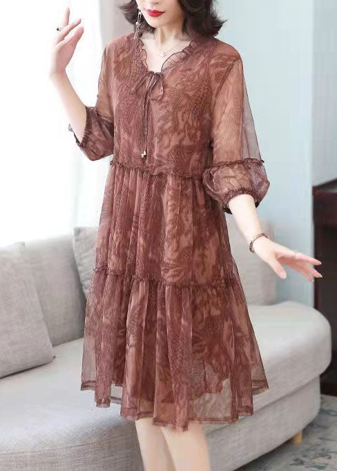 Comfy Green Embroideried Patchwork Spring Two-piece Set Half Sleeve