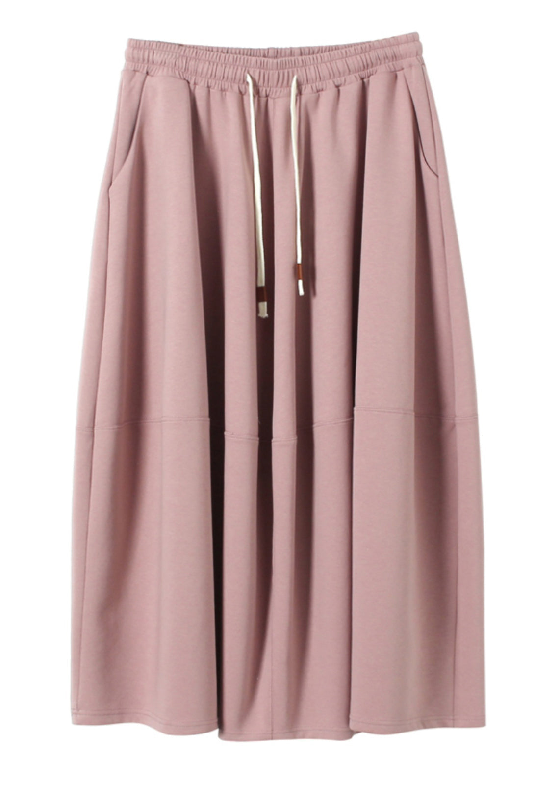 Pink Patchwork Tie Waist Maxi Skirt Spring