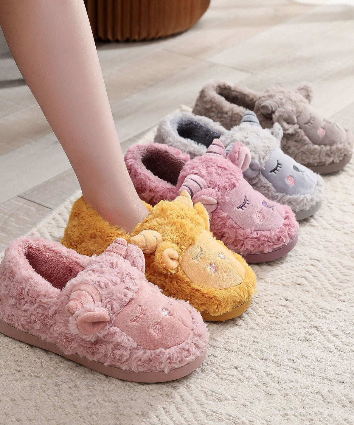 Sheep Warm Fleece Shoes Cotton Fabric Comfortable