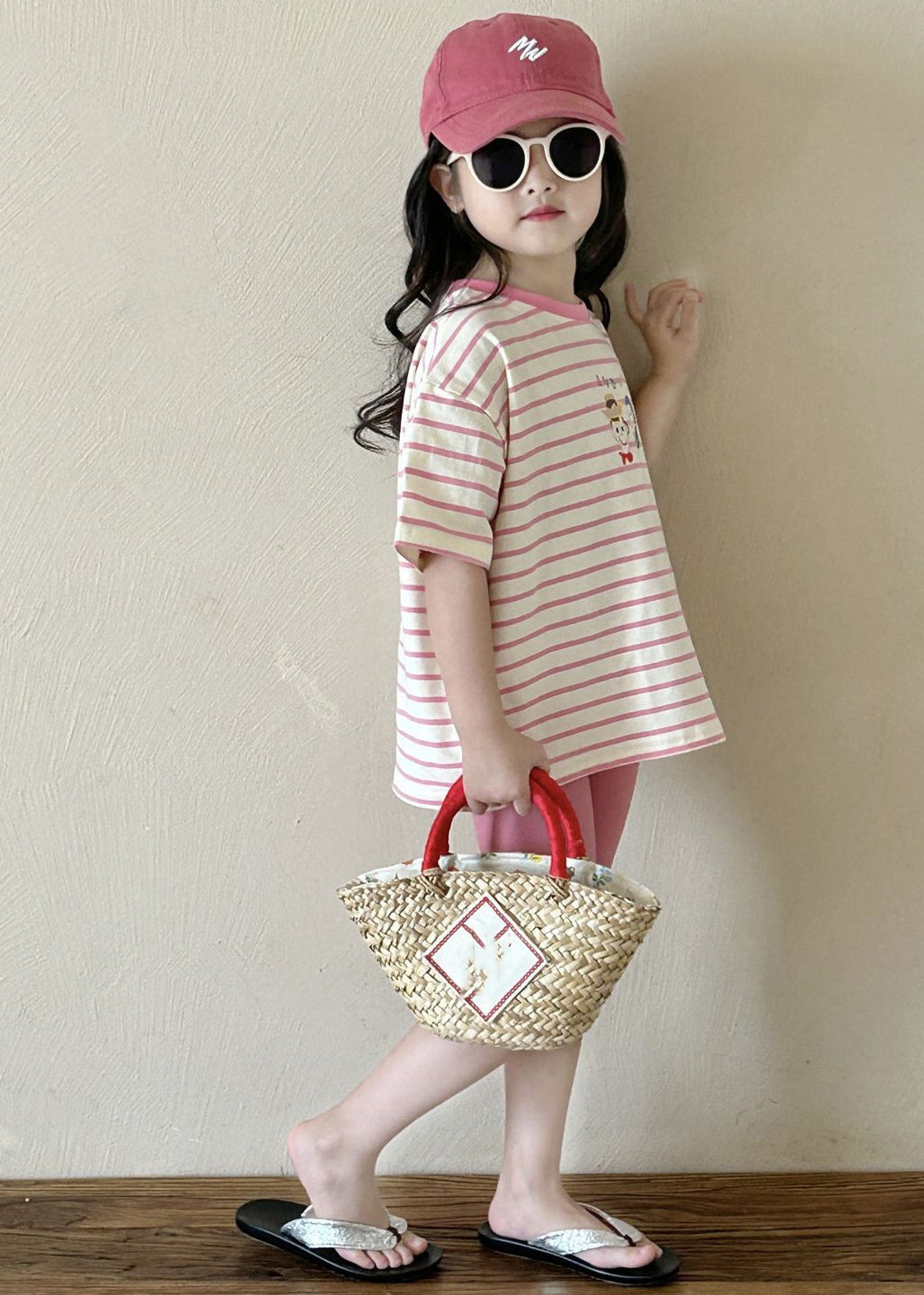 Striped Kids T Shirt and Shorts Two Piece Set Summer