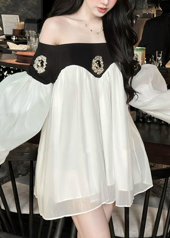 Diy Black Cold Shoulder Patchwork Cotton Blouse Top Spring