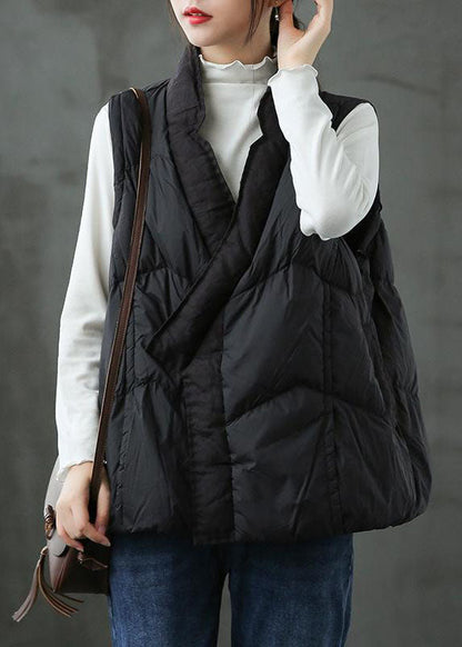 Diy Black Warm Winter Puffer Vest