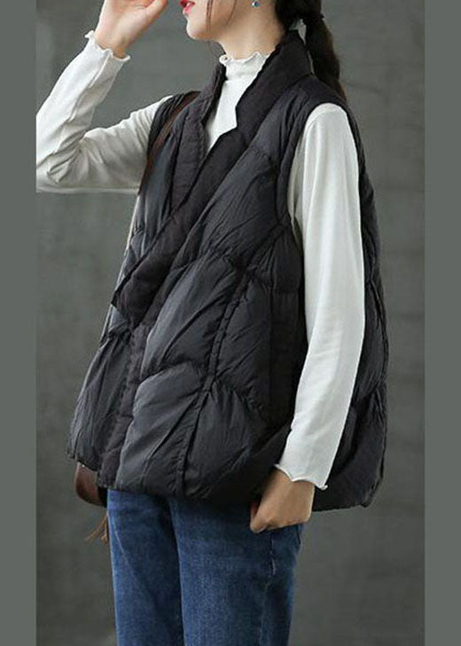 Diy Black Warm Winter Puffer Vest