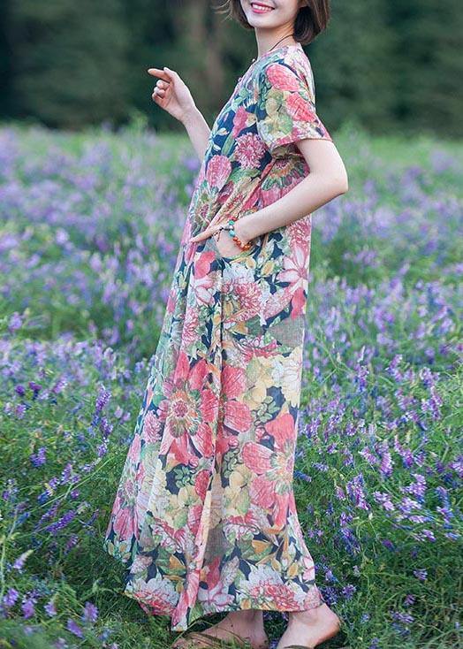 Diy O Neck Large Hem Summer Tunics Tunic Navy Print Loose Dress