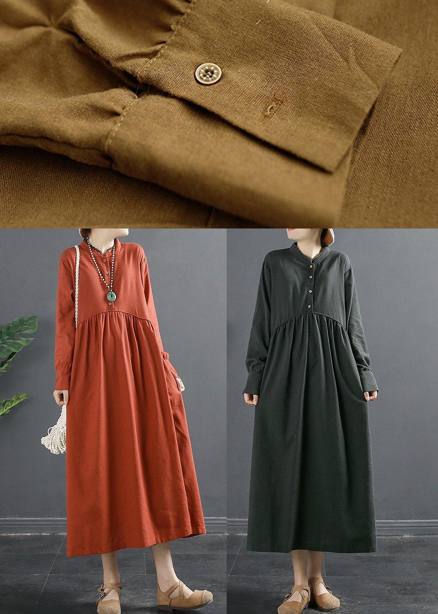 Diy Patchwork Cinched Clothes Tunic Gray Robes Dress