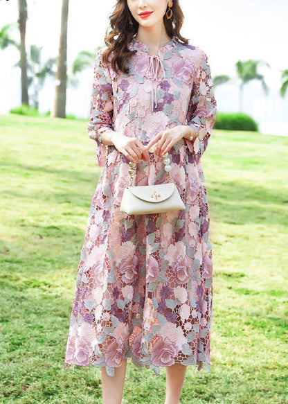 Diy Pink Embroideried Hollow Out Lace Party Dress Bracelet Sleeve