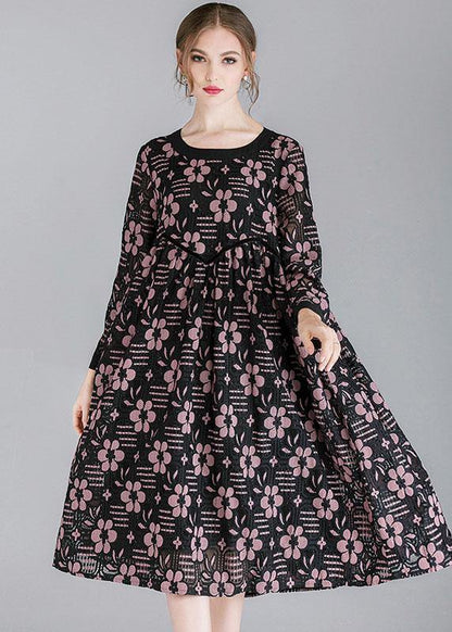 Diy Pink Lace Spring Sundress Long Sleeve