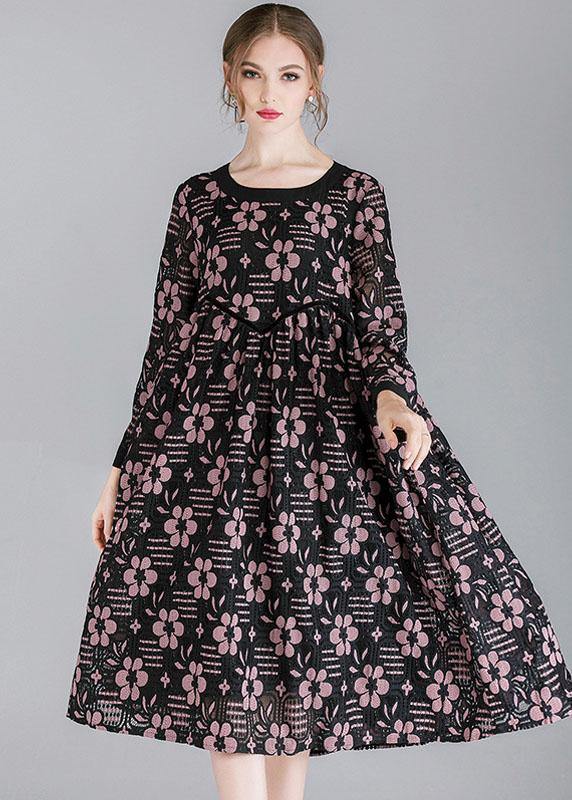Diy Pink Lace Spring Sundress Long Sleeve