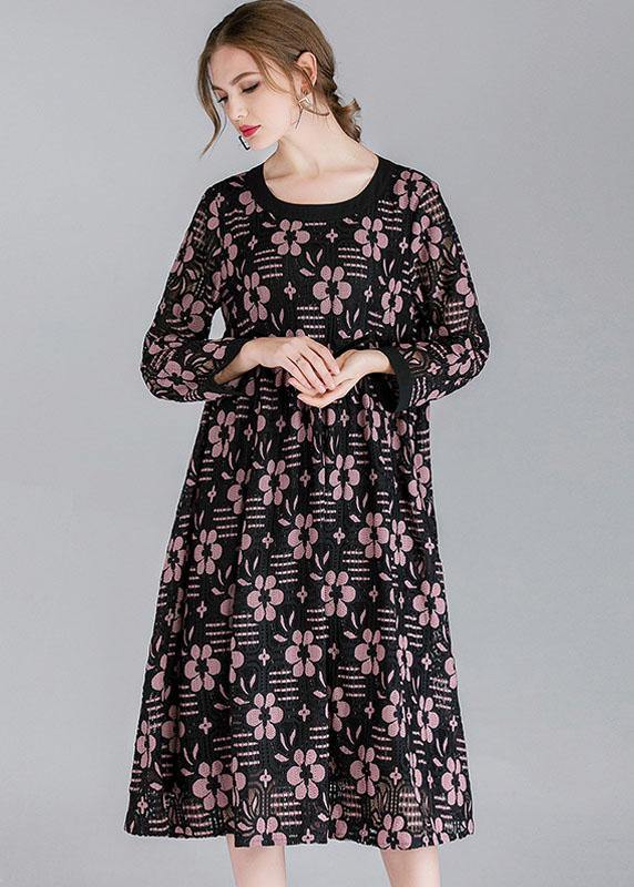 Diy Pink Lace Spring Sundress Long Sleeve