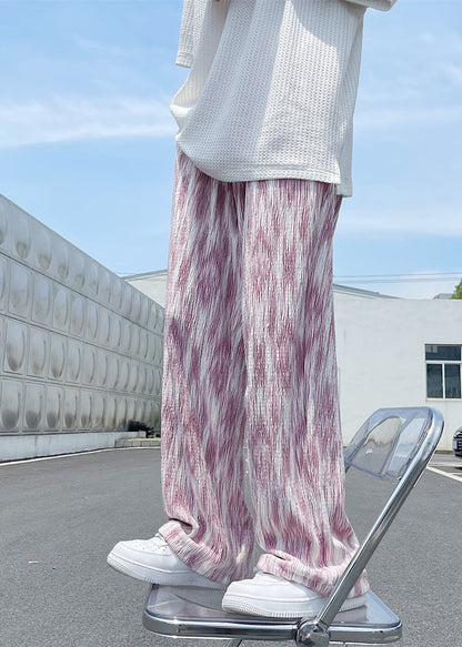 Diy Pink Oversized Tie Dye Cotton Pants Apparel Spring