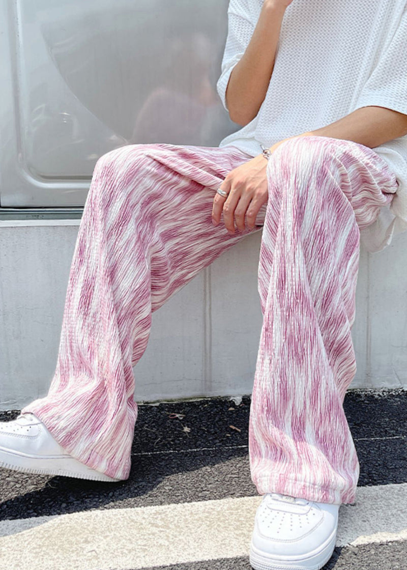 Diy Pink Oversized Tie Dye Cotton Pants Apparel Spring