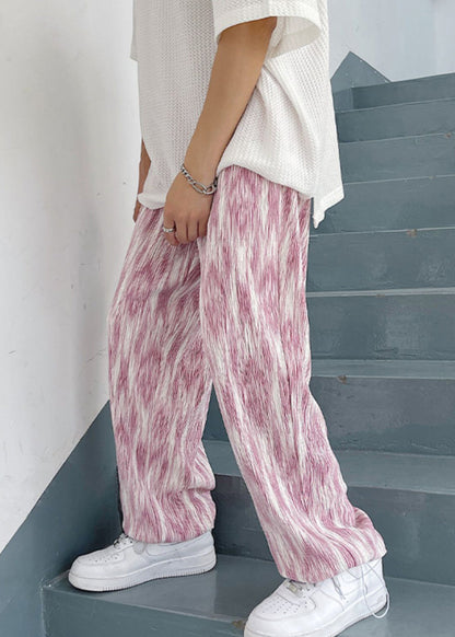 Diy Pink Oversized Tie Dye Cotton Pants Apparel Spring