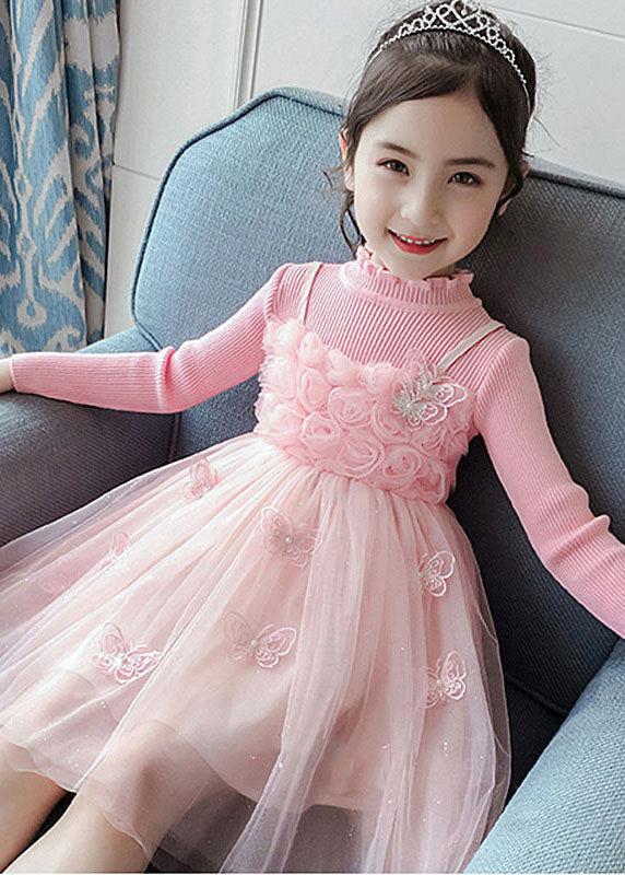 Diy Purple Butterfly Embroideried Patchwork Tulle Long Dresses Fall