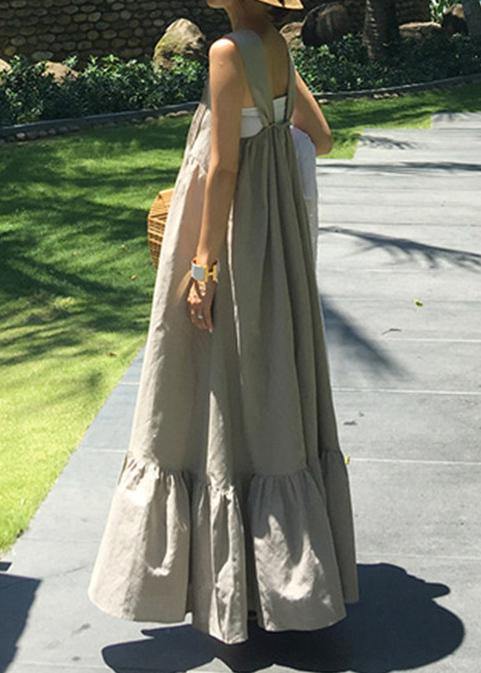 Diy Ruffles Cotton Summer Quilting Dresses Inspiration Light Gray Dress