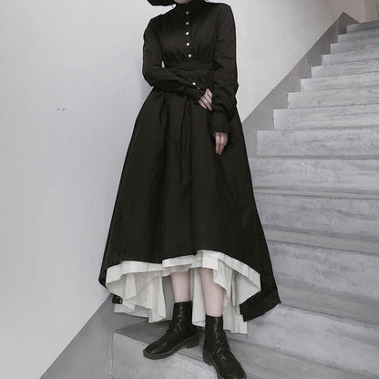 Diy Stand Collar Large Hem Spring Tunics for Ideas Black Dresses