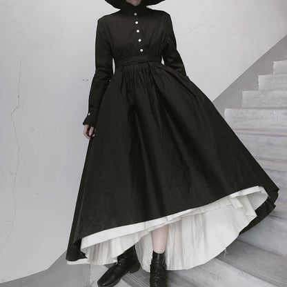 Diy Stand Collar Large Hem Spring Tunics for Ideas Black Dresses