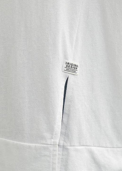 Diy White O-neck Cotton Summer T Shirts