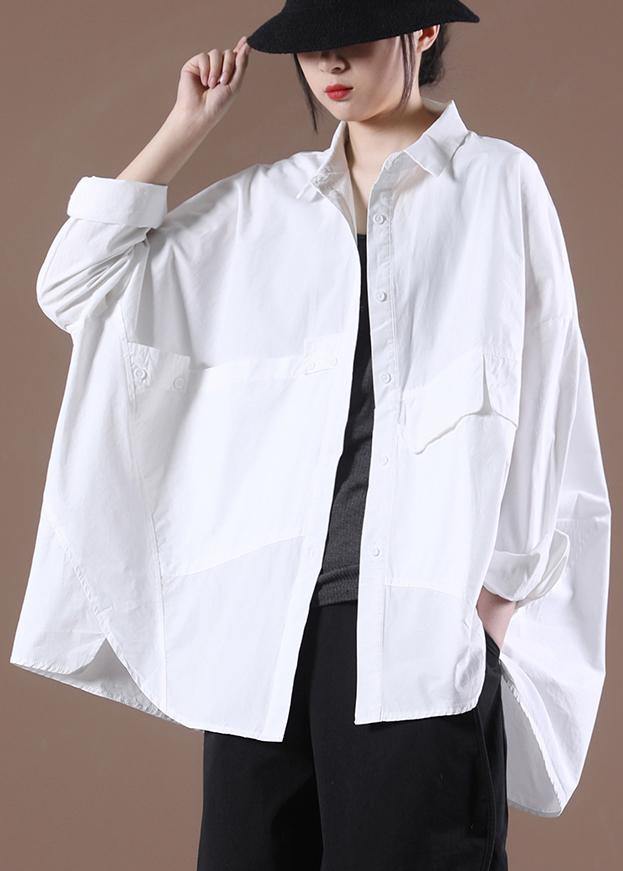 Diy White Spring Long Shirts Shirt Tops Long Sleeve