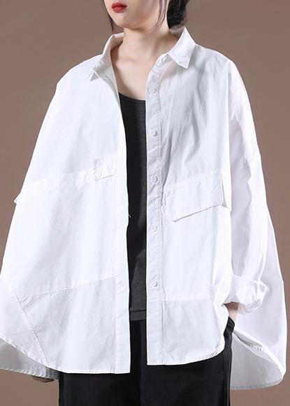 Diy White Spring Long Shirts Shirt Tops Long Sleeve