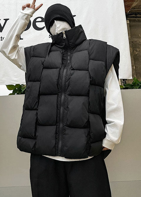 Diy White Stand Collar Fine Cotton Filled Parka Winter