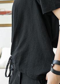 Diy Black Cotton Clothes for False Suit Traveling Summer Dress