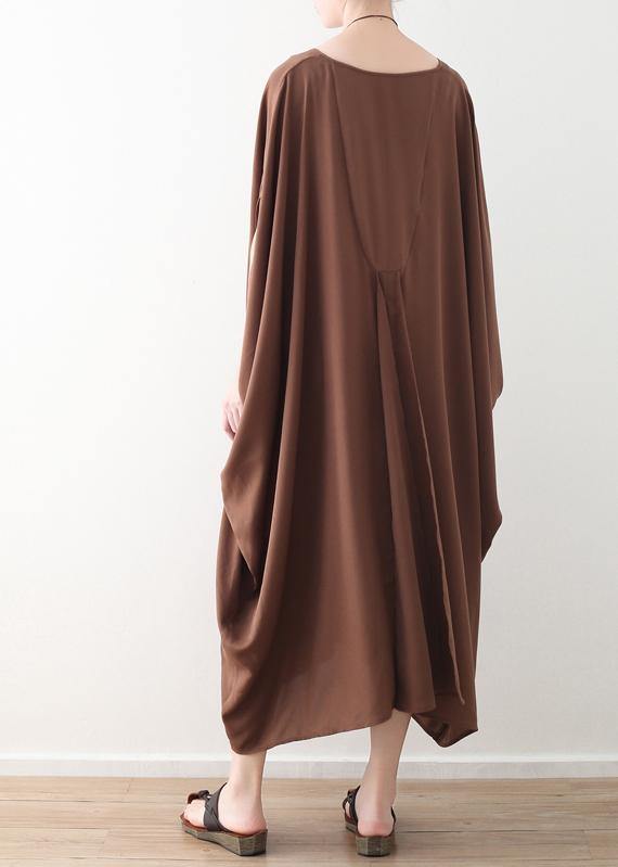 Diy Chocolate Silk Robes Pakistani Sewing V Neck Kaftan Summer Dresses