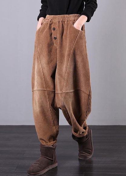 Diy Fall Pants Chocolate Photography Corduroy Pockets Trousers