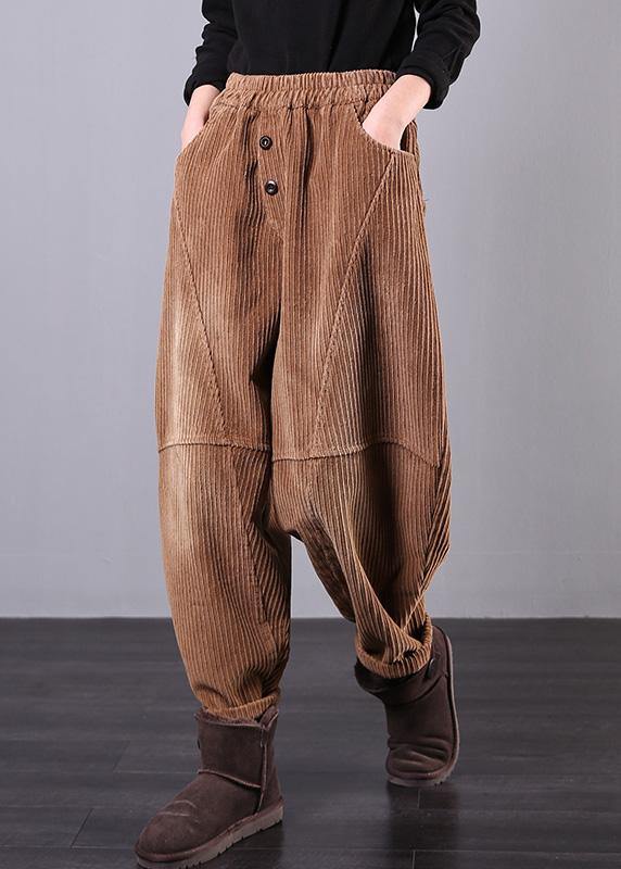 Diy Fall Pants Chocolate Photography Corduroy Pockets Trousers