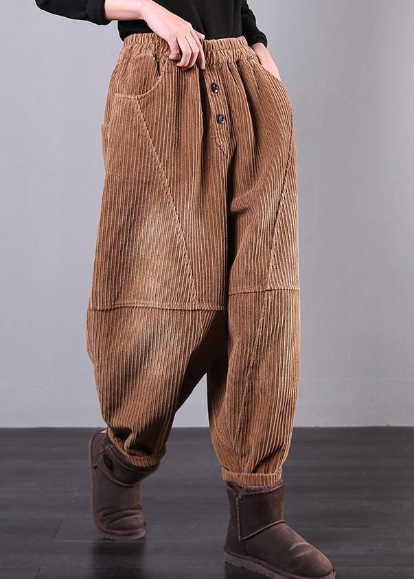 Diy Fall Pants Chocolate Photography Corduroy Pockets Trousers