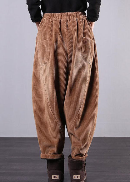 Diy Fall Pants Chocolate Photography Corduroy Pockets Trousers