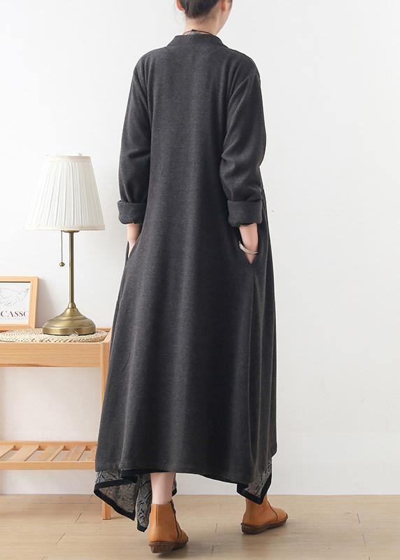 Diy Gray Tunics for Work V Neck Cinched Coats