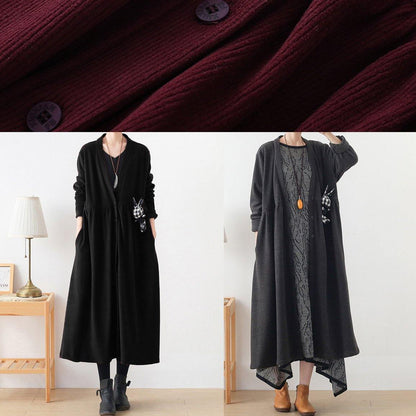 Diy Gray Tunics for Work V Neck Cinched Coats