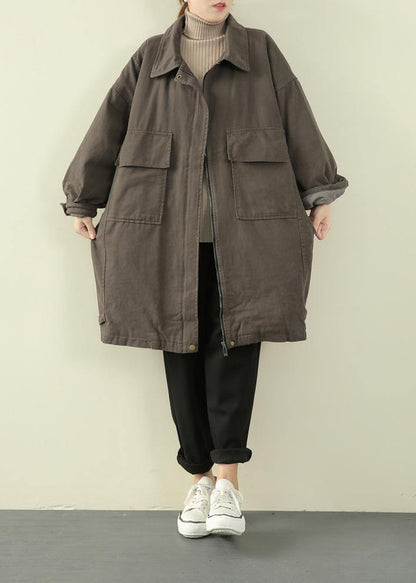 Diy Gray Green Clothes Gifts Zippered Spring Jackets