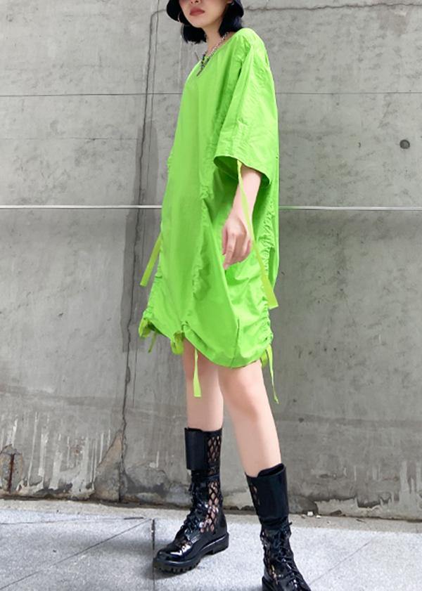 Diy Green Cotton Clothes for Drawstring Summer Dresses