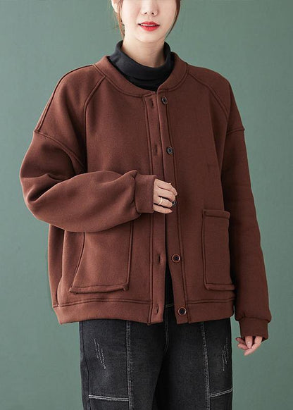Diy O Neck Button Down Maxi Coat Chocolate Baggy Coats