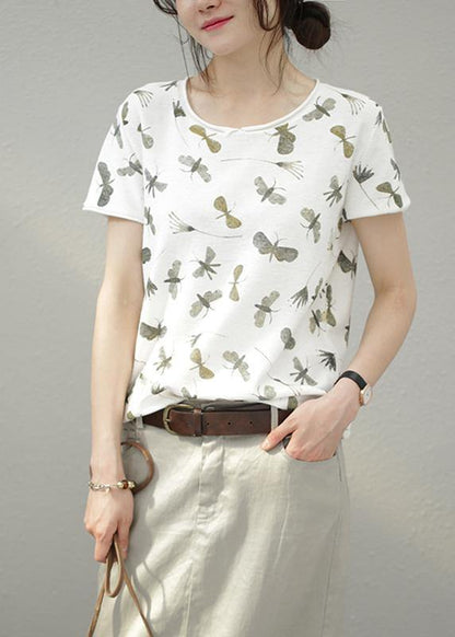 Diy O Neck Cotton Summerclothes for Pattern Blouses