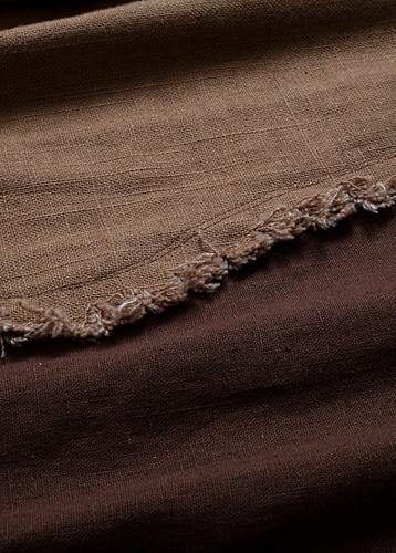 Diy O Neck Patchwork Linen Clothes for Pattern Chocolate Dresses Fall