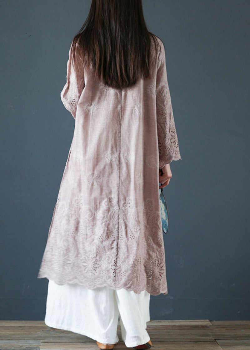Diy Purple Cotton Clothes for Stand Collar Butterfly Sleeve Traveling Summer Dresses