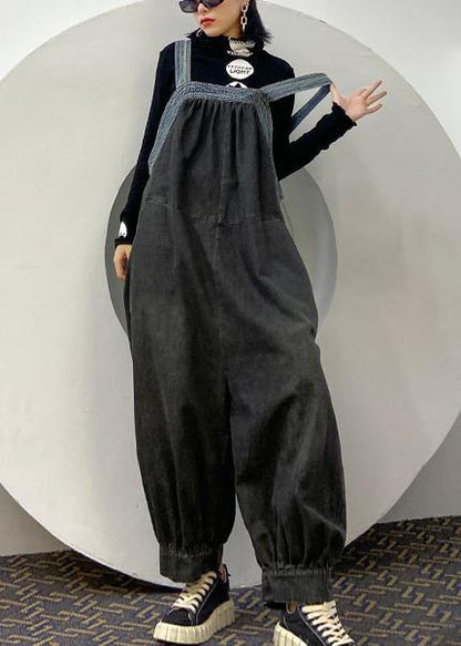 Denim Overalls New Nine-point Lantern Pants Female Summer Jumpsuit