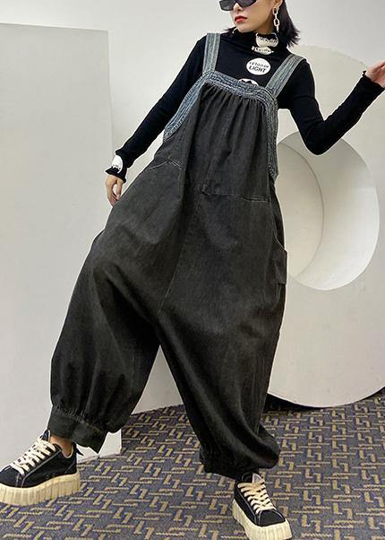 Denim Overalls New Nine-point Lantern Pants Female Summer Jumpsuit