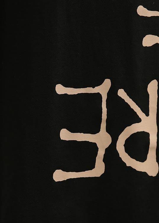 Diy Black Drawstring Cotton Top Summer