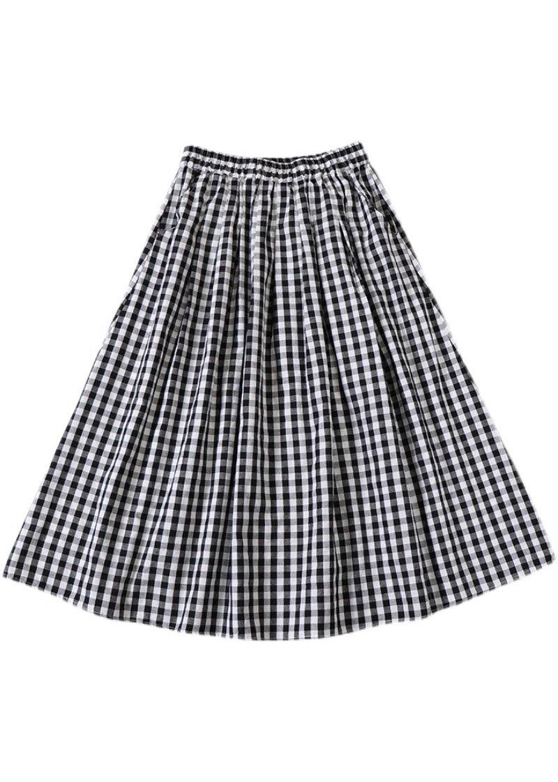 Green Wrinkled Pockets Spring Skirt