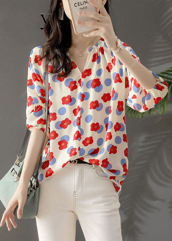 Chiffon Shirt Tops Spring