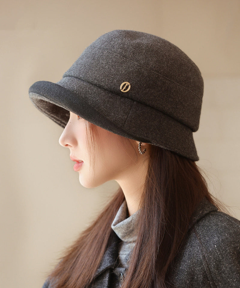 Coffee Warm Woolen Bucket Hat