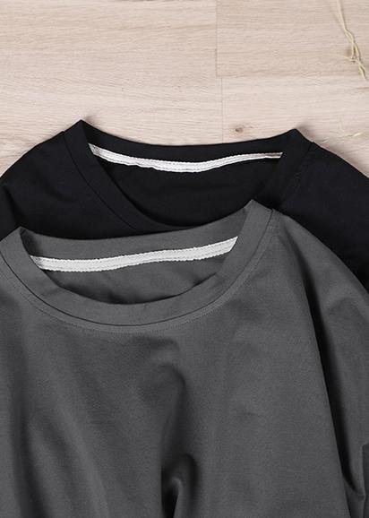 Elegant Gray Cinched Pockets Loose Sweatshirts Top
