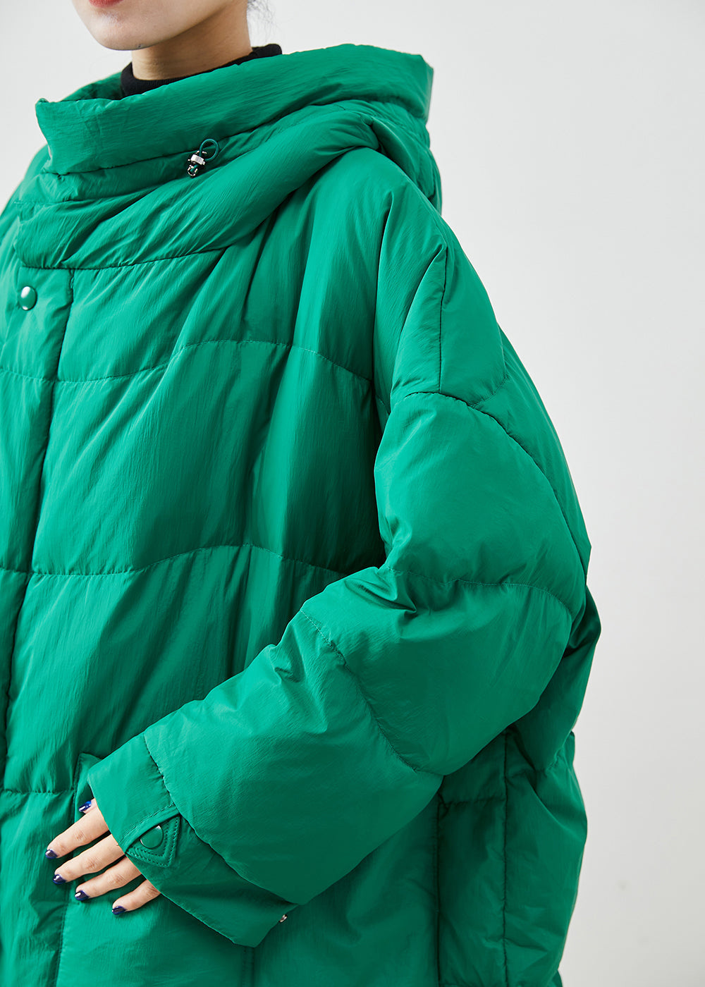 Green Oversized Thick Duck Down Canada Goose Jacket Winter