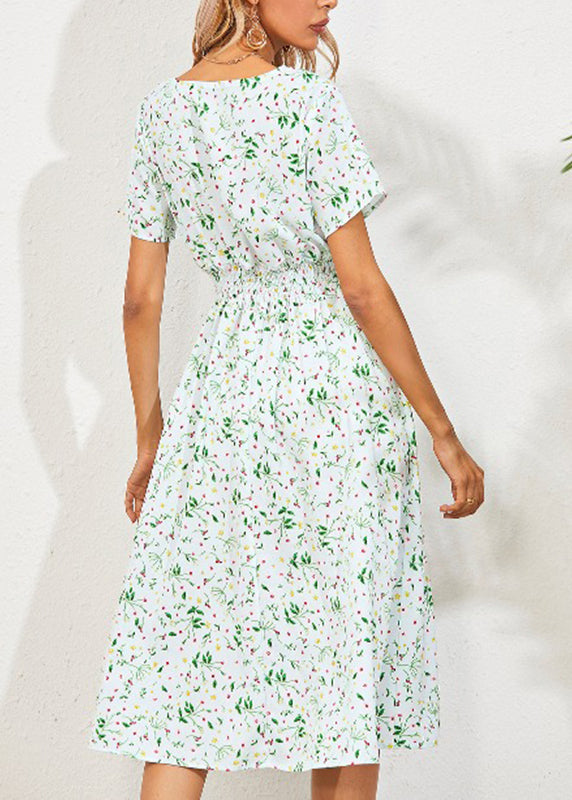 Light Blue Slim Long Dress Summer