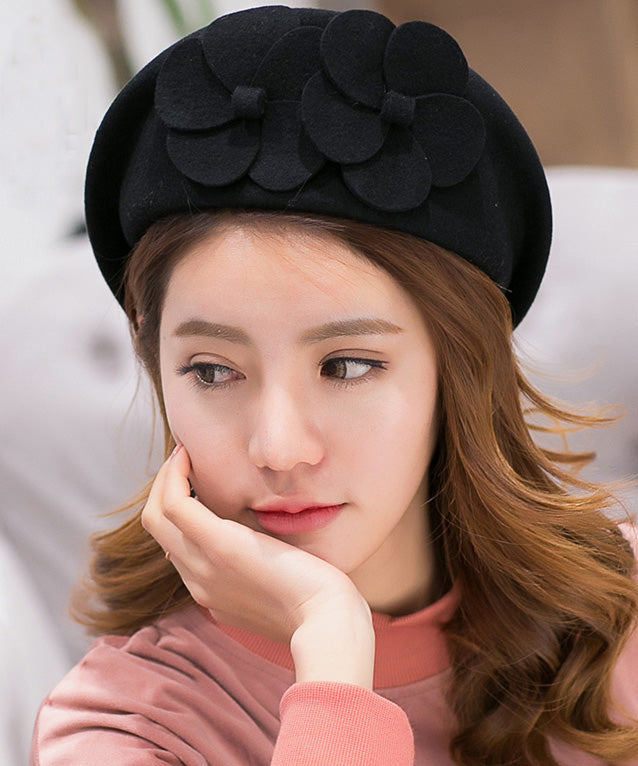 Mulberry Versatile Woolen Beret Hat