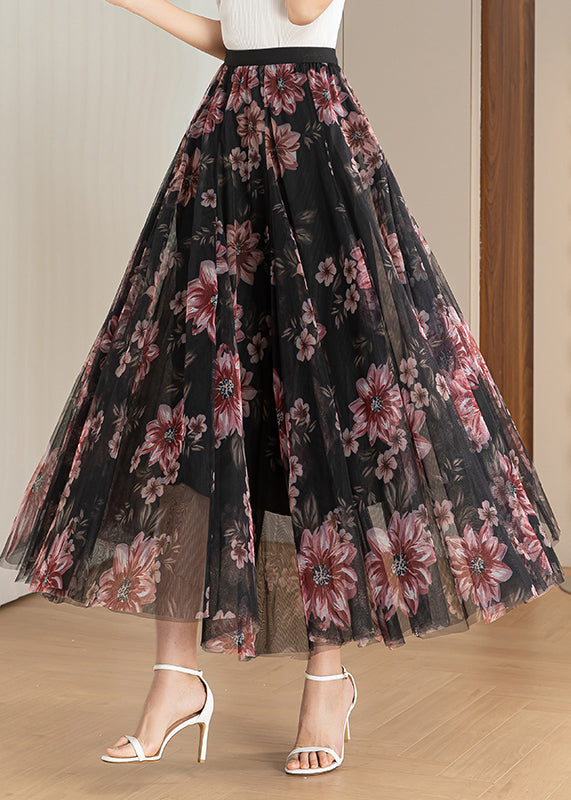 Purple Print Exra Large Hem Tulle Holiday Skirts Spring