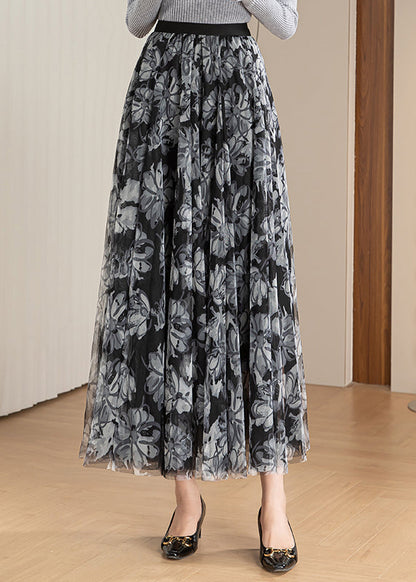 Purple Print Exra Large Hem Tulle Holiday Skirts Spring